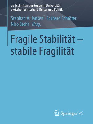 cover image of Fragile Stabilität – stabile Fragilität